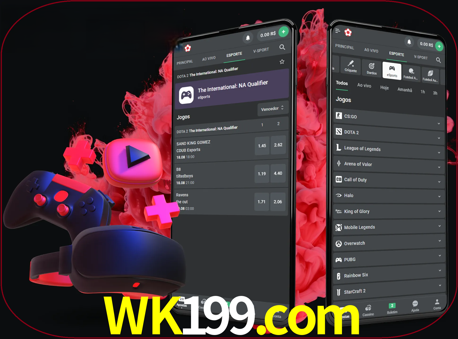 Para ter a aplicação móvel wk199 no seu smartphone, basta descarregar o ficheiro apk e seguir as instruções.