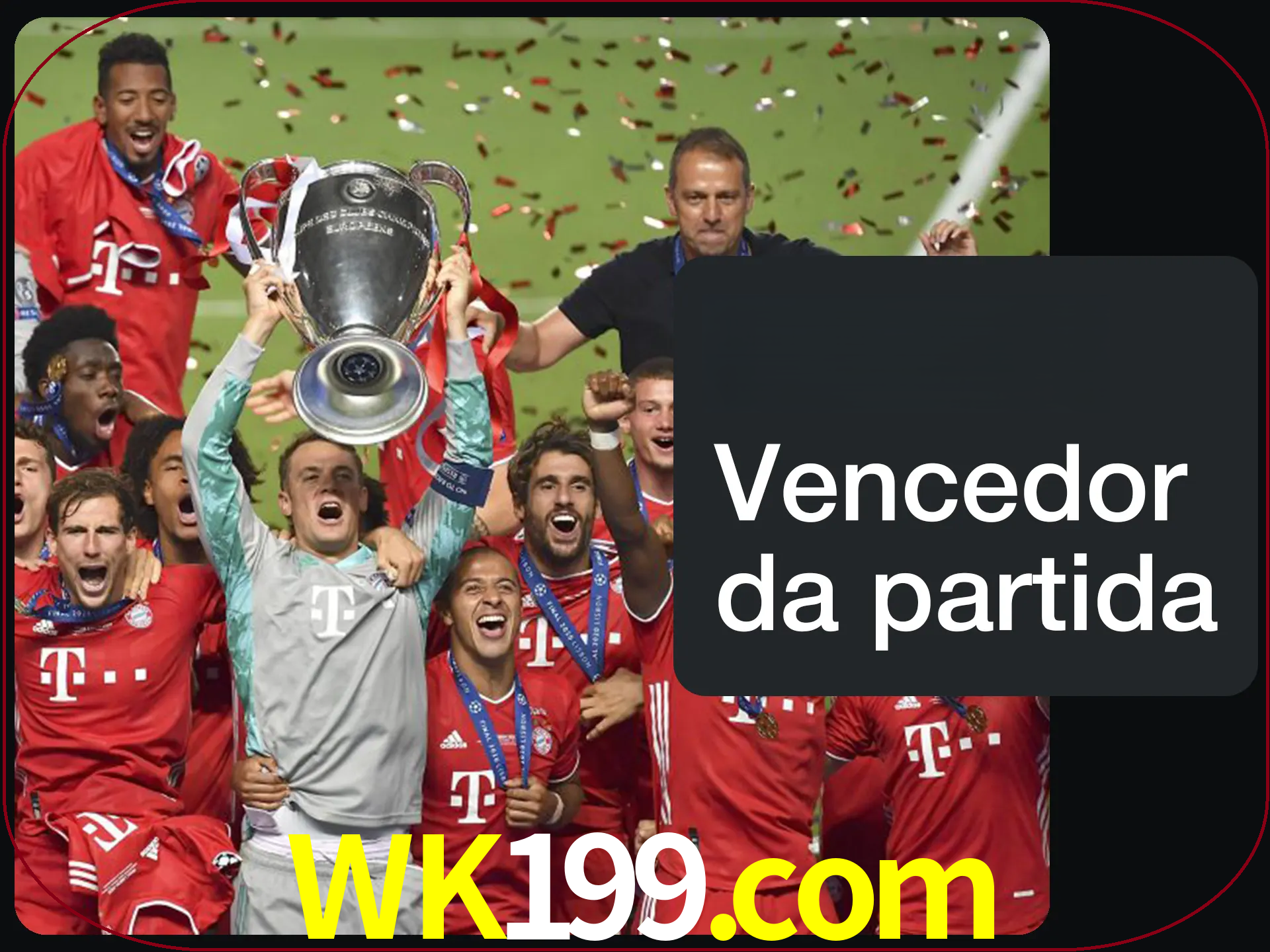 Aposte no vencedor e ganhe uma grande quantia de dinheiro.