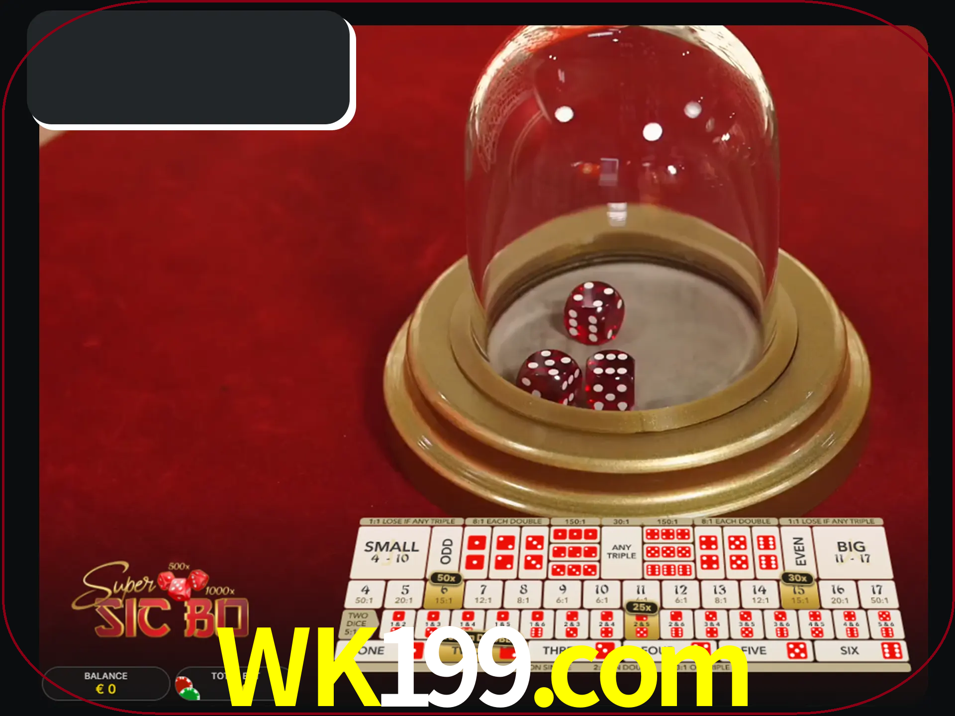 Deixe os dados ao seu lado nos jogos da Sic Bo.