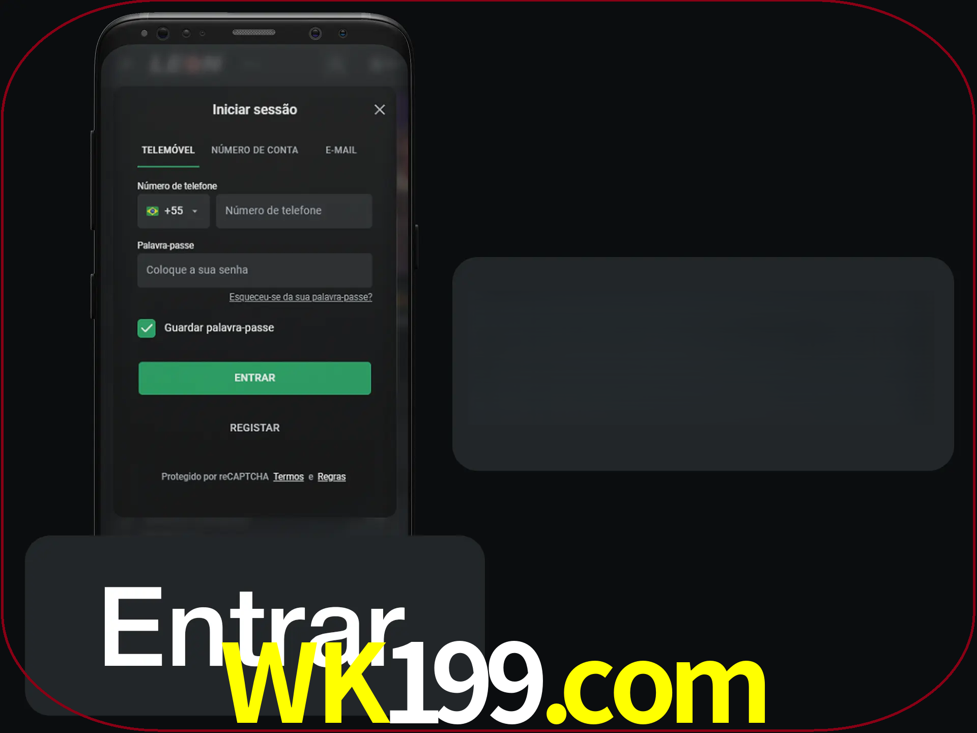 Faça o login para começar a apostar e jogar no cassino.